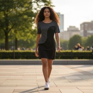 Like New - Anthropologie Weston Wear Mixed Media Ponte Sheath Dress - size XS